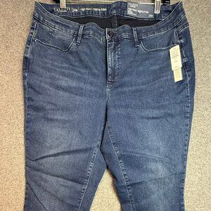 Talbots Flawless Jeans Women’s 14W High-Waist Jegging Ankle Blue Denim - Used